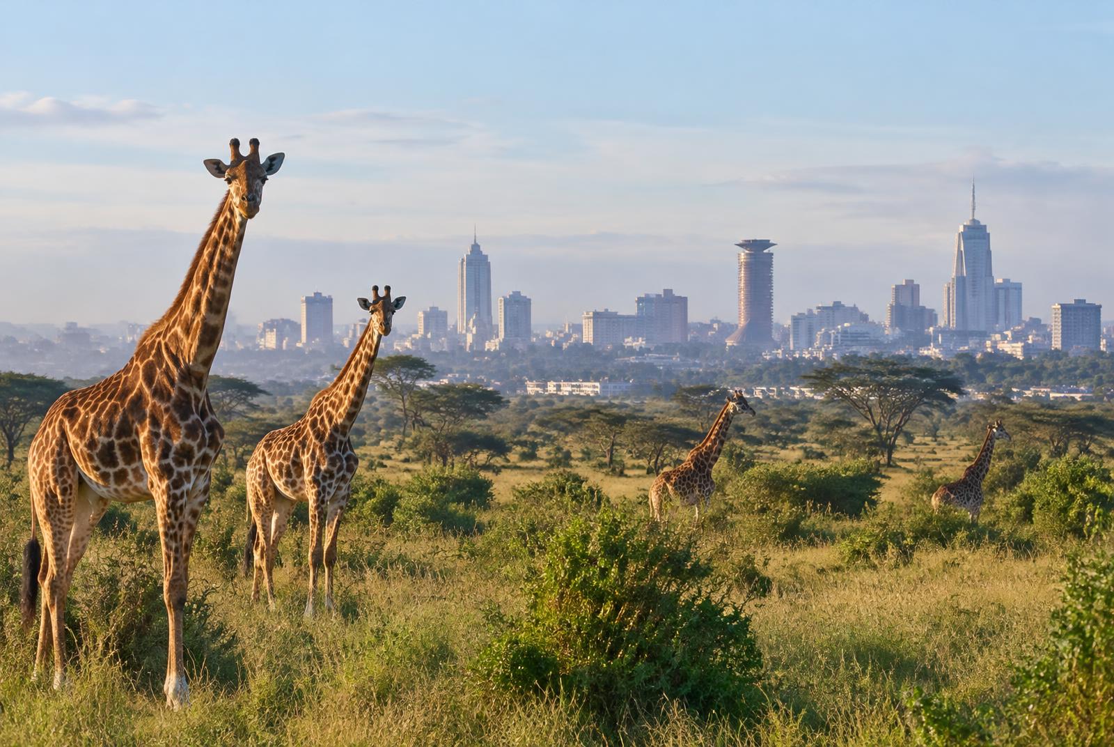 Giraffes in Nairobi National Park